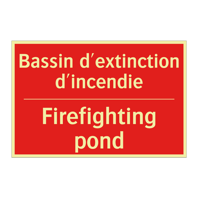 Bassin d'extinction d'incendie - Firefighting pond