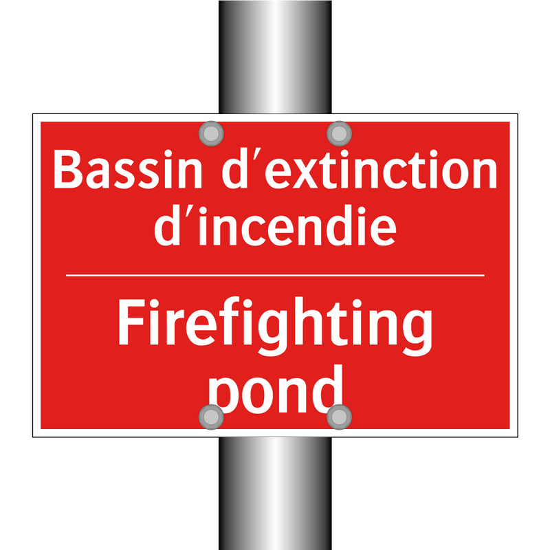Bassin d'extinction d'incendie - Firefighting pond