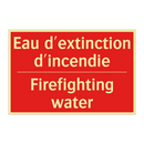 Eau d'extinction d'incendie - Firefighting water