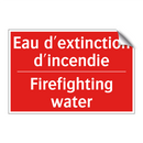 Eau d'extinction d'incendie - Firefighting water