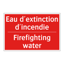 Eau d'extinction d'incendie - Firefighting water