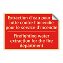 Extraction d'eau pour la lutte /.../ - Firefighting water extraction /.../