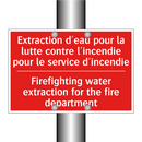 Extraction d'eau pour la lutte /.../ - Firefighting water extraction /.../