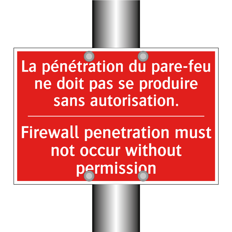 La pénétration du pare-feu ne /.../ - Firewall penetration must not /.../