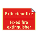 Extincteur fixe - Fixed fire extinguisher