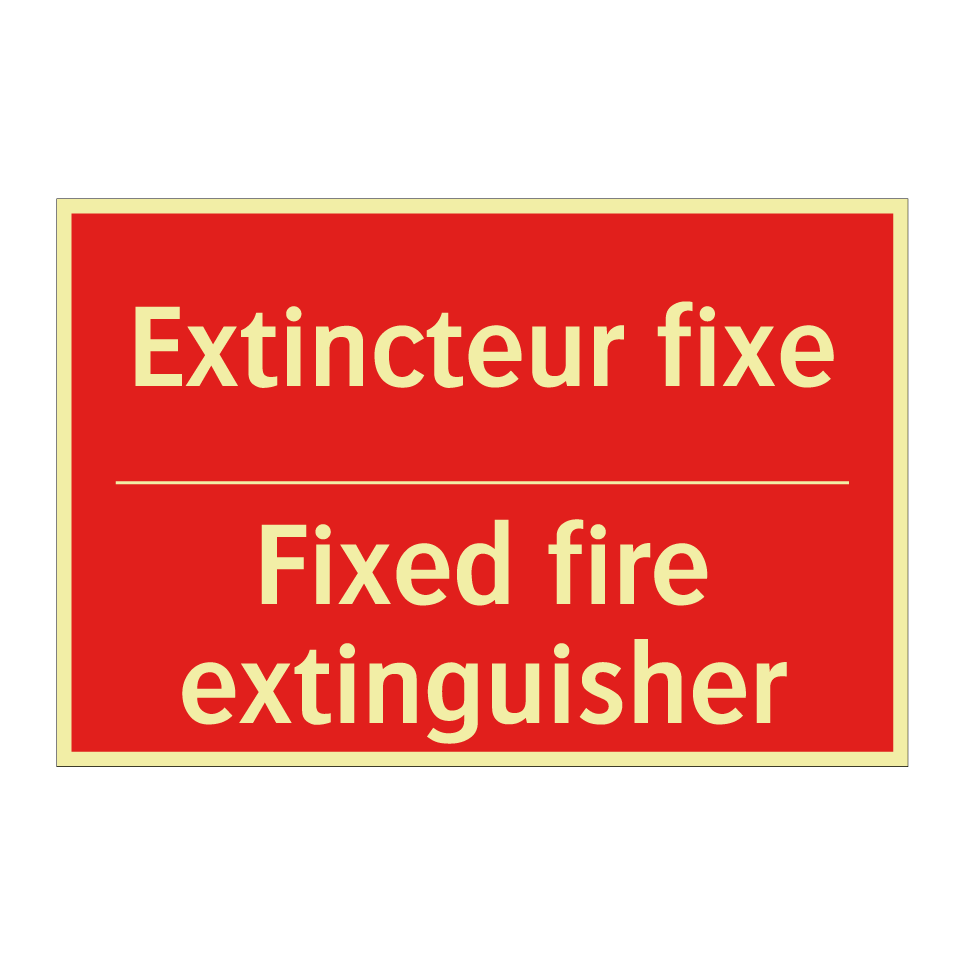 Extincteur fixe - Fixed fire extinguisher