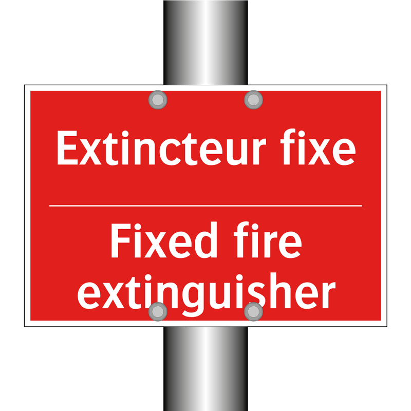 Extincteur fixe - Fixed fire extinguisher