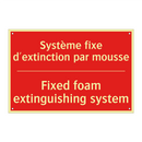 Système fixe d'extinction par /.../ - Fixed foam extinguishing system /.../