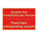 Système fixe d'extinction par /.../ - Fixed foam extinguishing system /.../