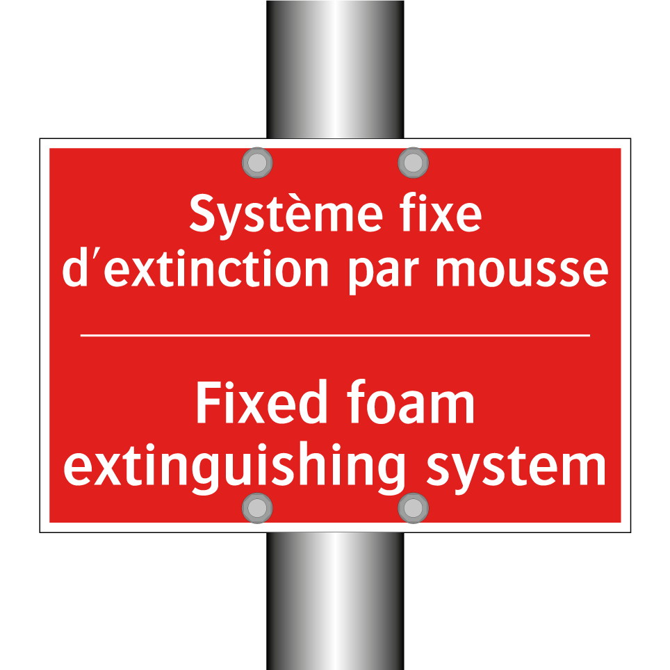 Système fixe d'extinction par /.../ - Fixed foam extinguishing system /.../