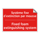 Système fixe d'extinction par /.../ - Fixed foam extinguishing system /.../