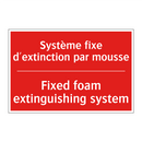 Système fixe d'extinction par /.../ - Fixed foam extinguishing system /.../