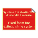 Système fixe d'extinction d'incendie /.../ - Fixed foam fire extinguishing /.../