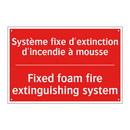 Système fixe d'extinction d'incendie /.../ - Fixed foam fire extinguishing /.../