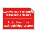 Système fixe d'extinction d'incendie /.../ - Fixed foam fire extinguishing /.../