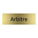 Arbitre & Arbitre & Arbitre