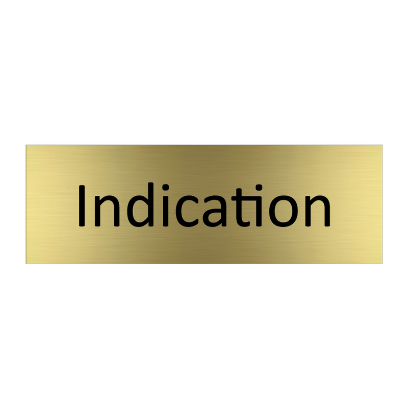 Indication & Indication & Indication & Indication & Indication & Indication