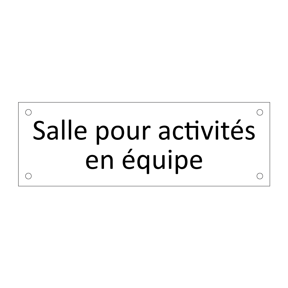 Salle pour activités en équipe