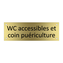 WC accessibles et coin puériculture
