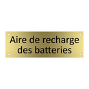 Aire de recharge des batteries
