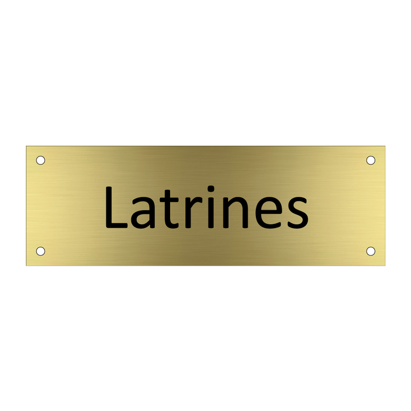Latrines & Latrines & Latrines