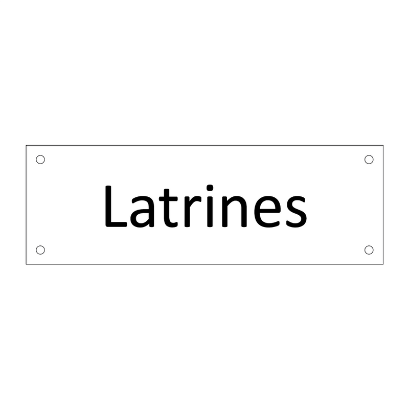 Latrines & Latrines & Latrines