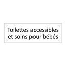 Toilettes accessibles et soins pour bébés