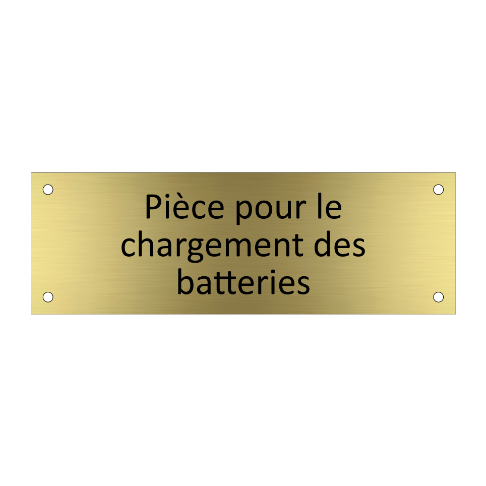 Pièce pour le chargement des batteries