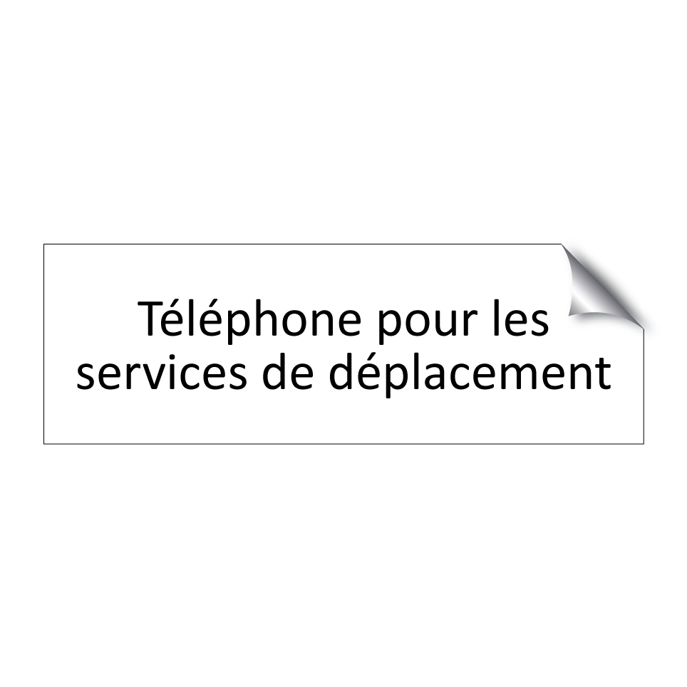 Téléphone pour les services de déplacement