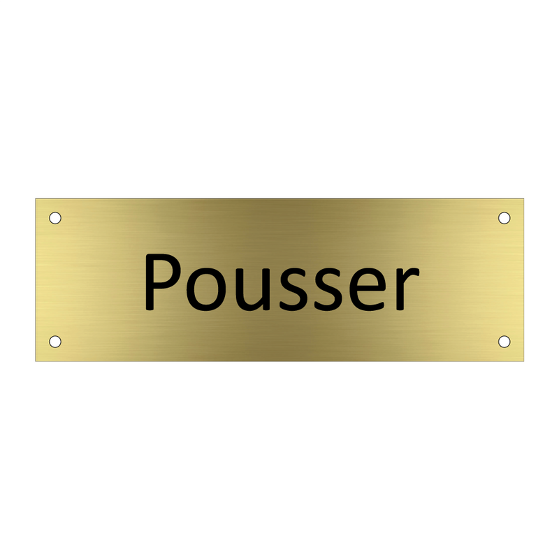 Pousser & Pousser & Pousser