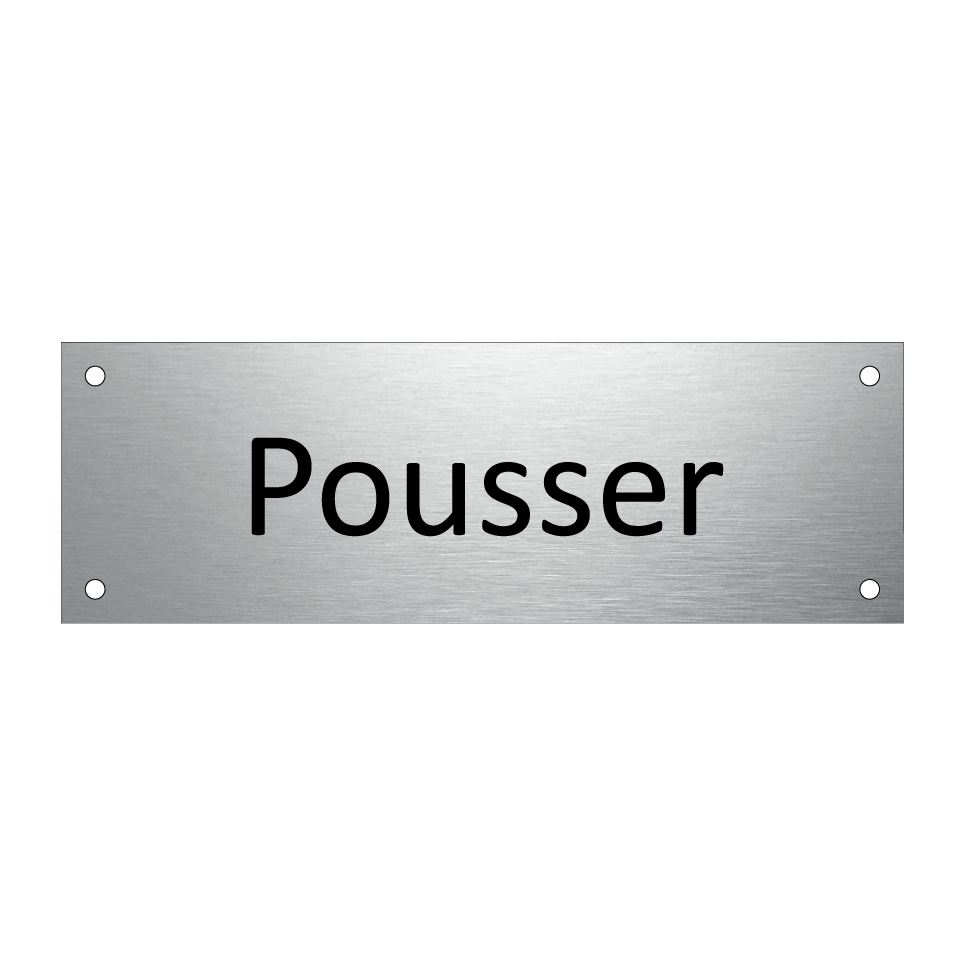 Pousser & Pousser & Pousser