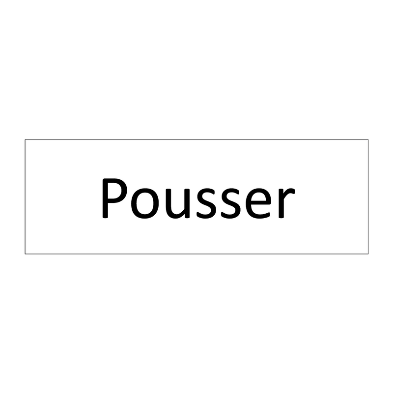 Pousser & Pousser & Pousser & Pousser & Pousser & Pousser