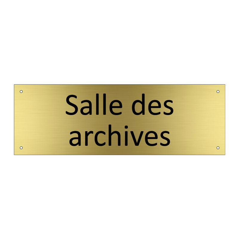Salle des archives