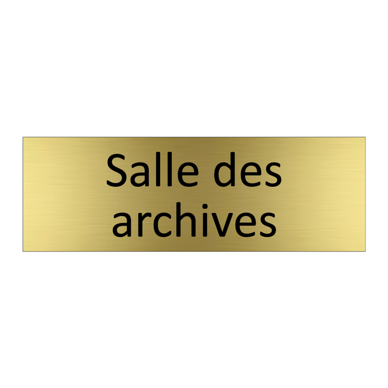 Salle des archives