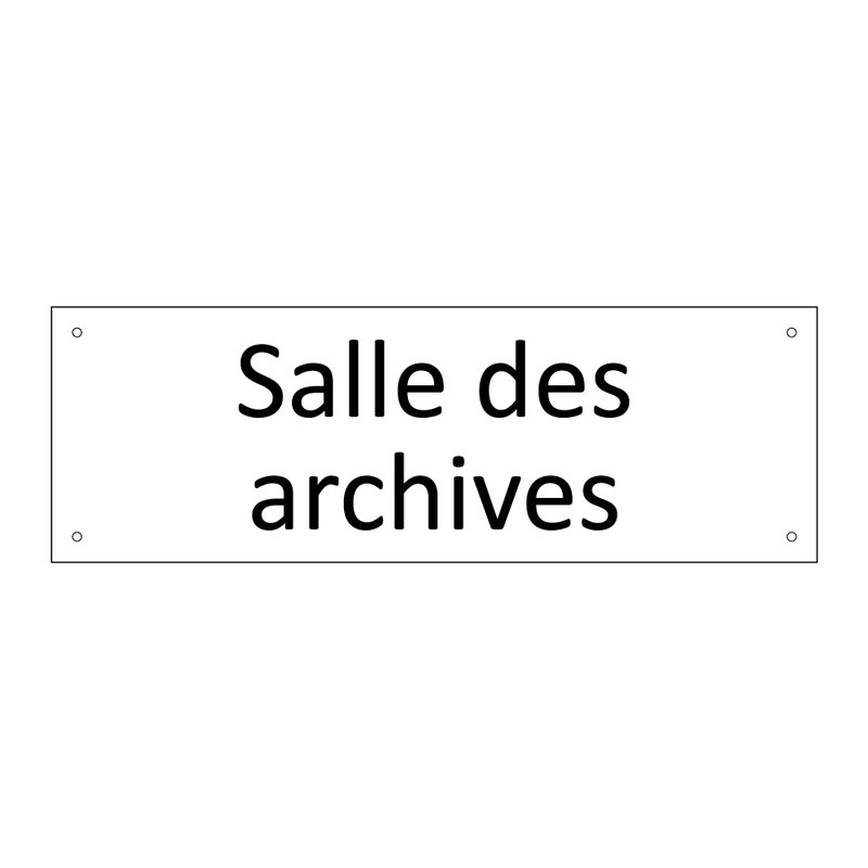 Salle des archives