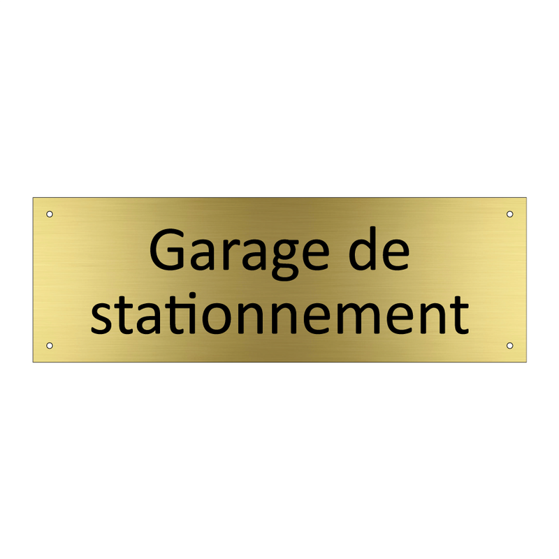 Garage de stationnement