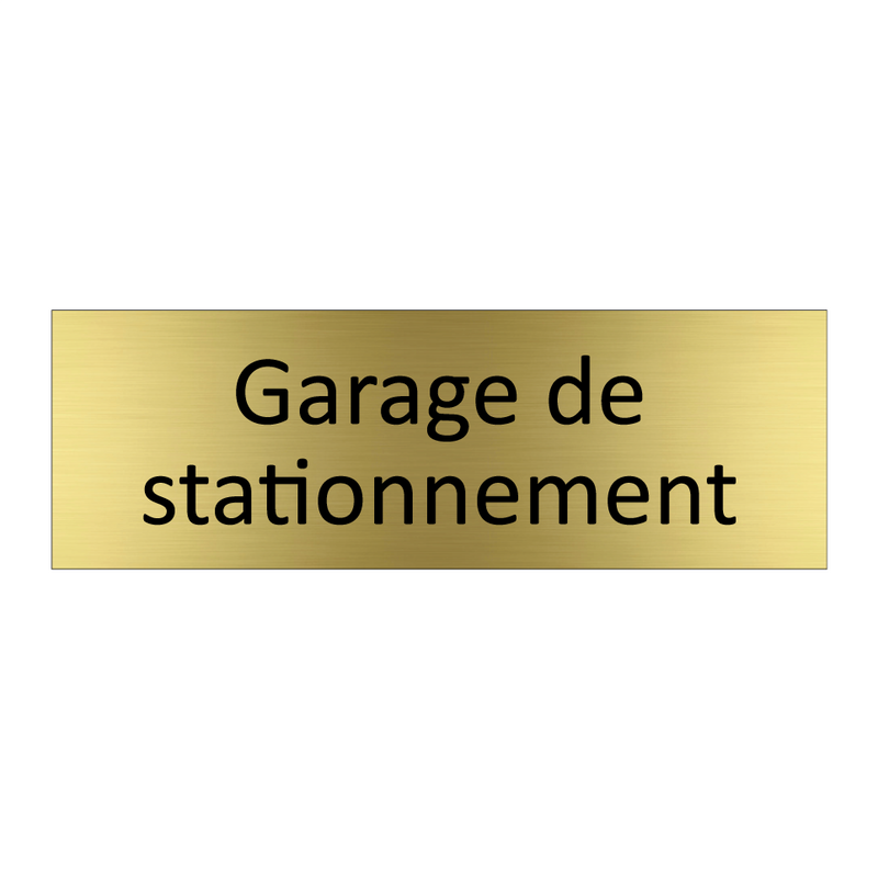 Garage de stationnement