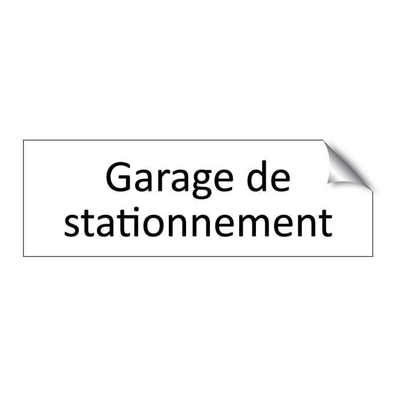 Garage de stationnement