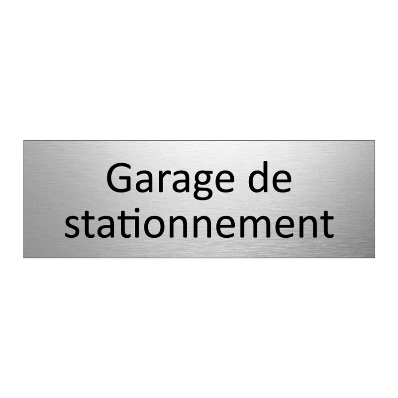 Garage de stationnement