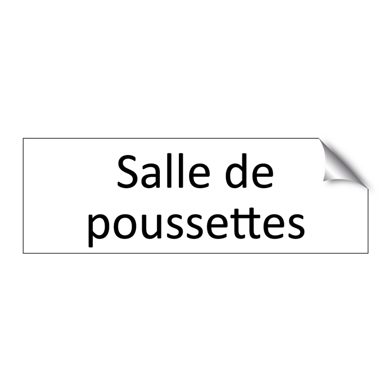 Salle de poussettes