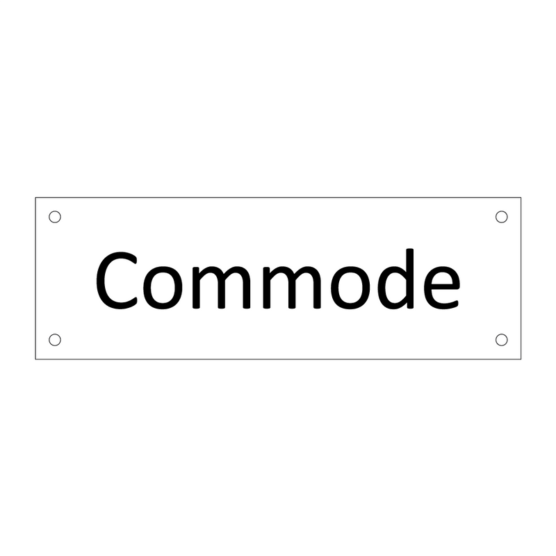 Commode & Commode & Commode