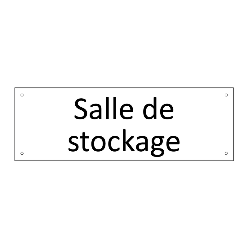 Salle de stockage