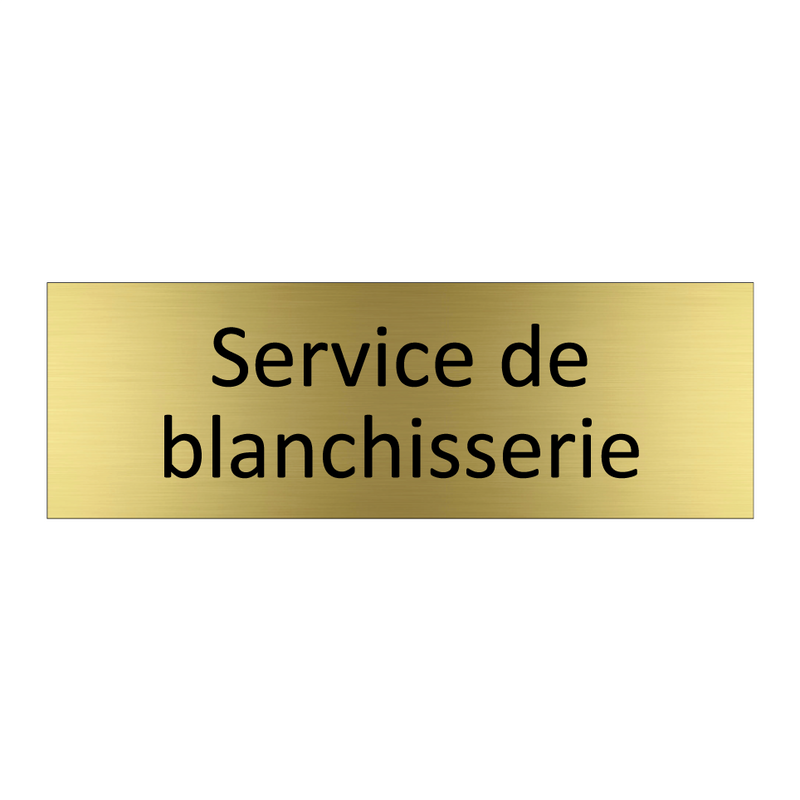 Service de blanchisserie