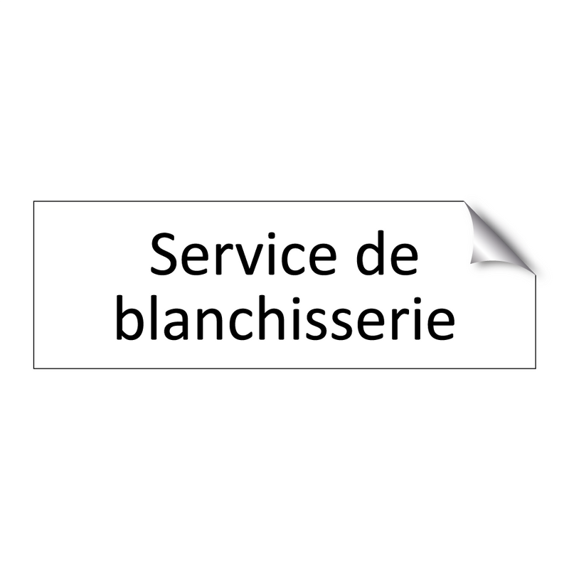 Service de blanchisserie