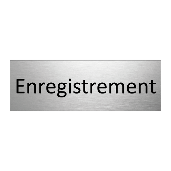 Enregistrement