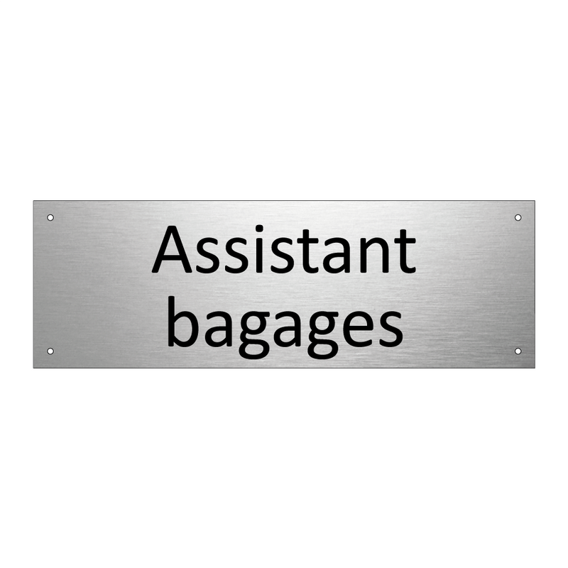 Assistant bagages