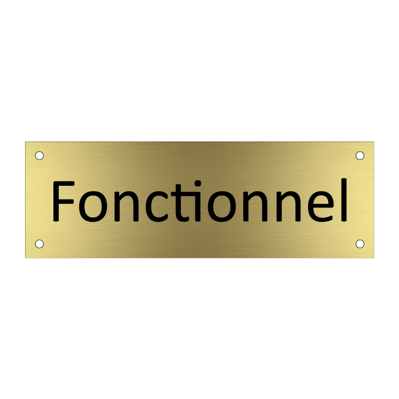Fonctionnel & Fonctionnel & Fonctionnel
