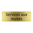 Services aux invités