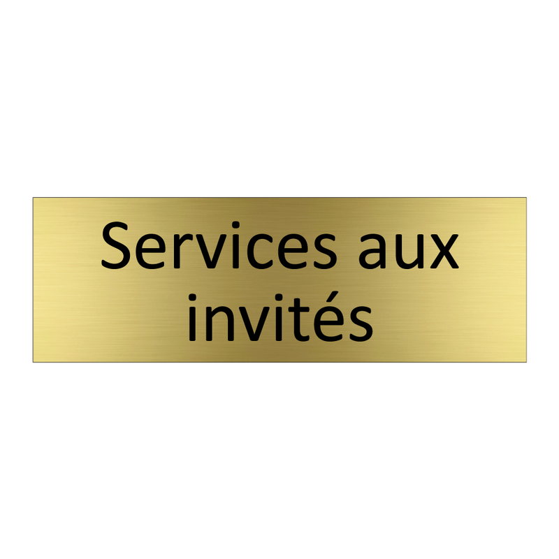 Services aux invités