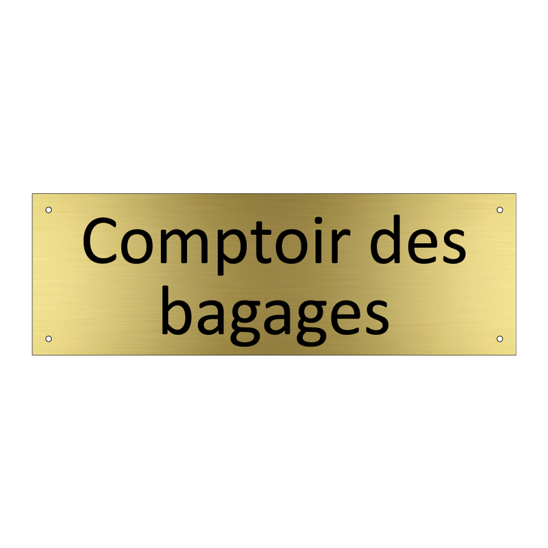 Comptoir des bagages